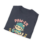 Cycling Cat Illustration T-Shirt